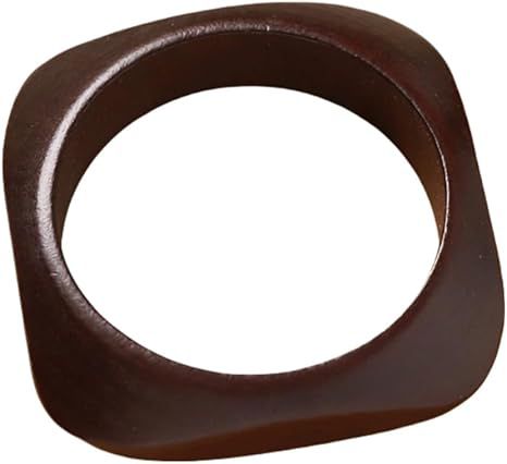 Bracelete de Madeira Marrom: Estilo Boho Chic e Sofisticado