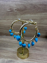 Brinco de argola dourado