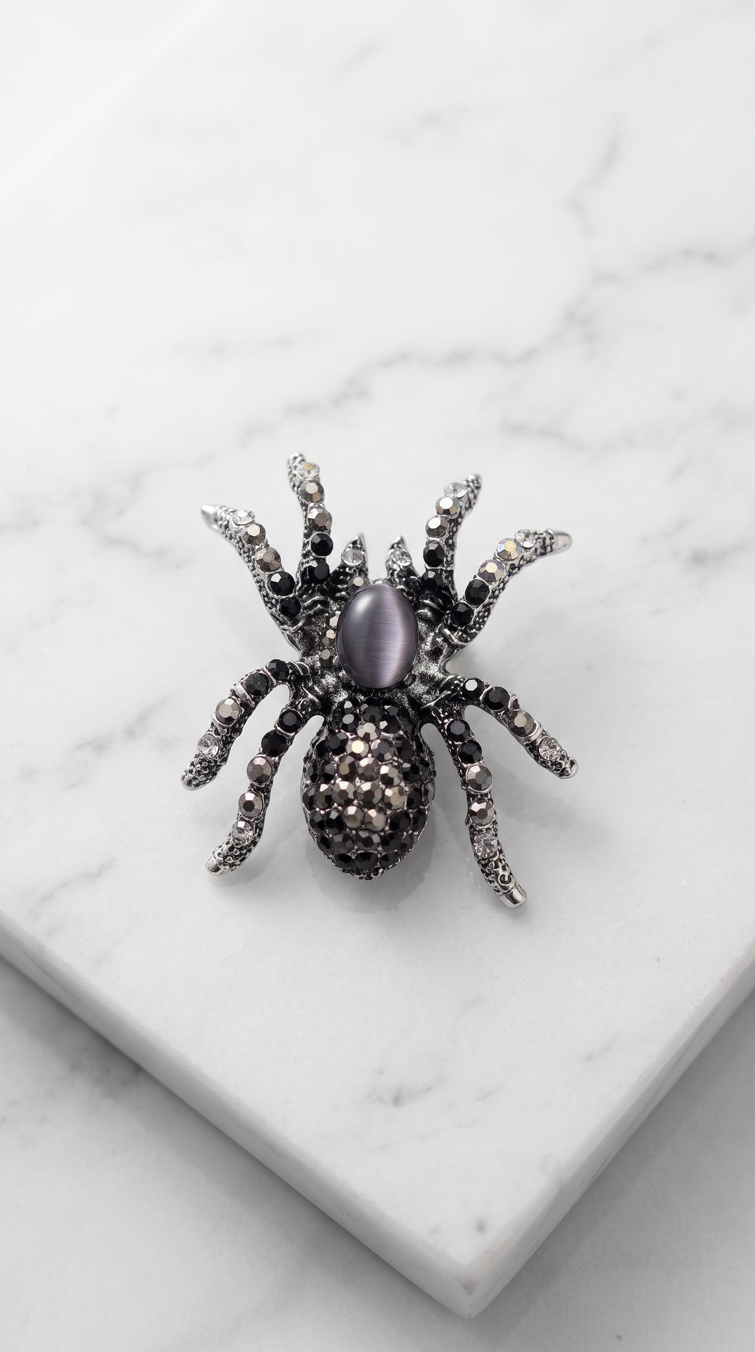 Broche Aranha com Pedrarias