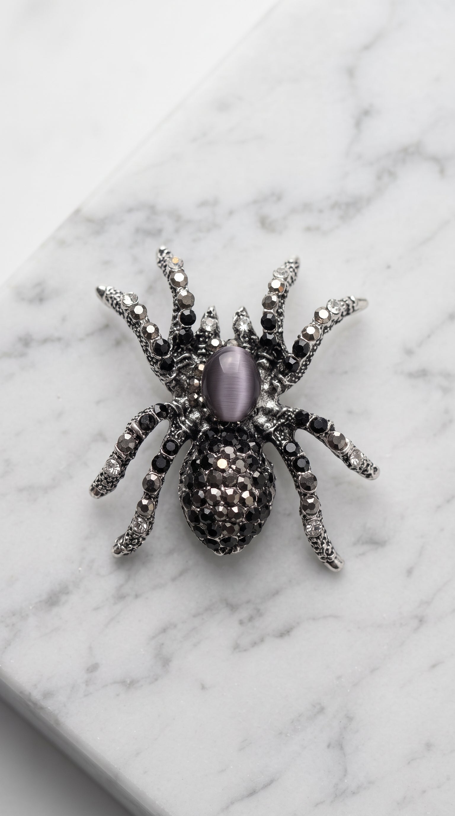 Broche Aranha com Pedrarias