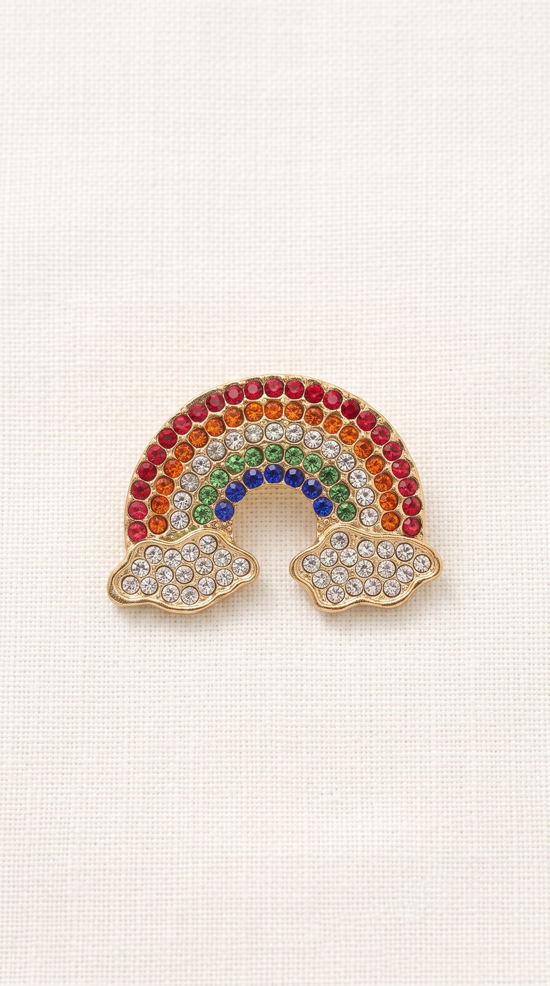 Broche Arco-Íris com Pedrarias