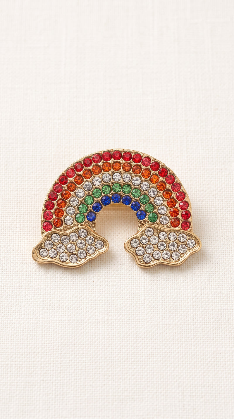 Broche Arco-Íris com Pedrarias