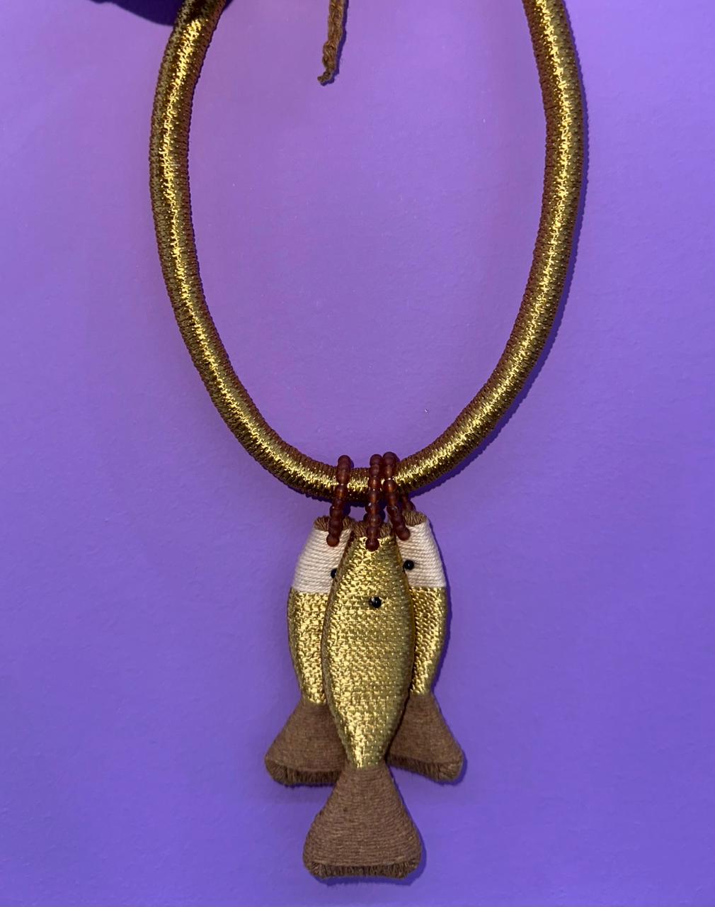 Colar Artesanal Peixe Handmade