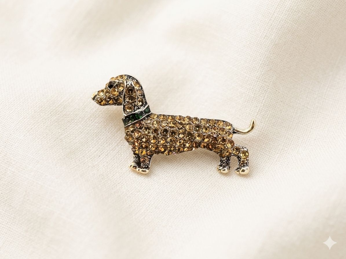 Broche "Salsicha" Cravejado