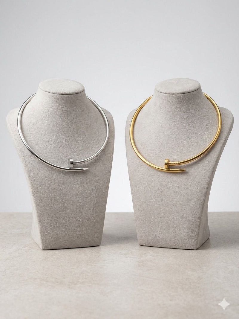 ✨ Choker Aro Prego – O Toque de Estilo que Falta no Seu Look! ✨