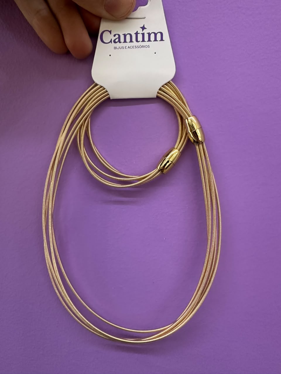 Conjunto Colar e Pulseira Dourados – Elegância Minimalista para Todas as Ocasiões