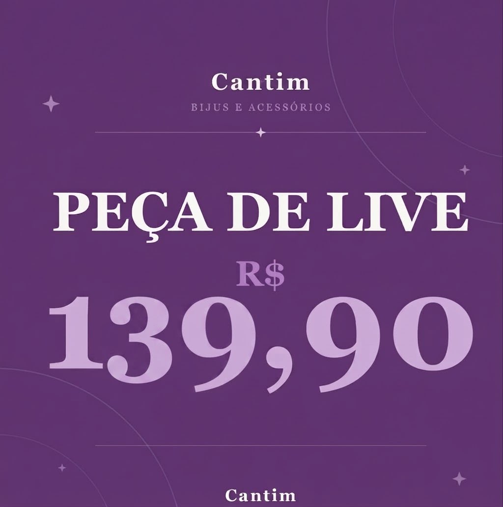 Acessório Feminino Cantim Coleção Especial - Peça Selecionada de Live 139,90