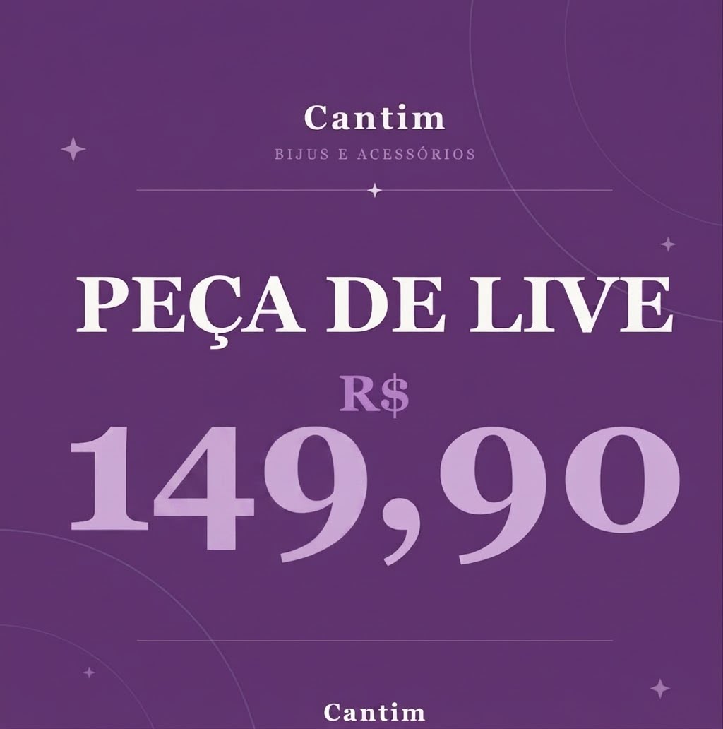 Acessório Feminino Cantim Coleção Especial - Peça Selecionada de Live 149,90