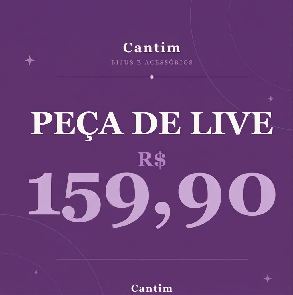 Acessório Feminino Cantim Coleção Especial - Peça Selecionada de Live 159,90