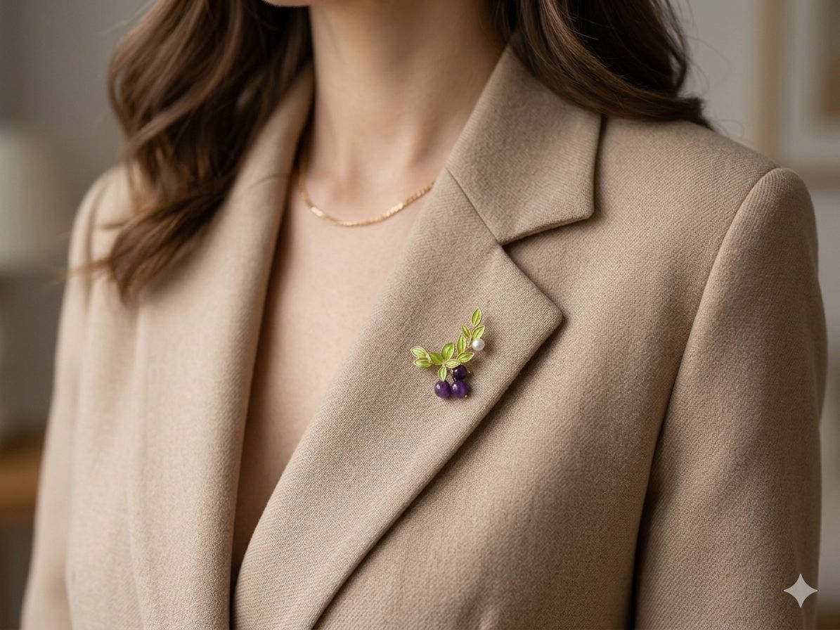 Broche Cacho de uva